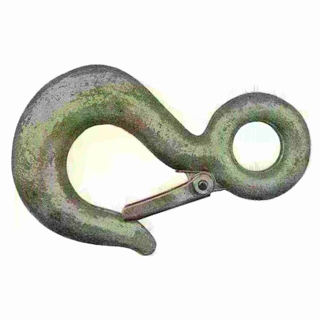 Midwest Fastener 1 Ton Zinc Plated Steel Safety Slip Hooks with Eyes 54656